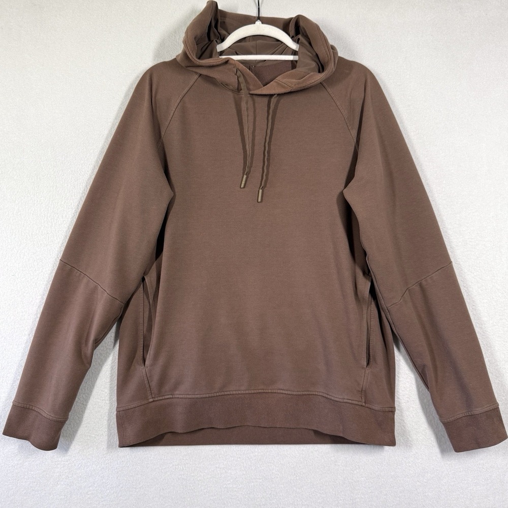 Lululemon City Sweat Pullover Hoodie‎ Mens Medium Athleisure Brown Sweatshirt
